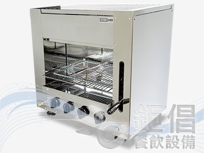 LSJ-G04/上火烤爐 4管 低壓瓦斯 桌上型 手動升降/燒烤烤爐/無煙烤爐/燃氣烤爐/桶裝瓦斯烤爐/天然氣烤爐/烤蝦爐/烤肉爐/鑄鐵燃燒器上火烤爐/鍍鋁燃燒器上火烤爐