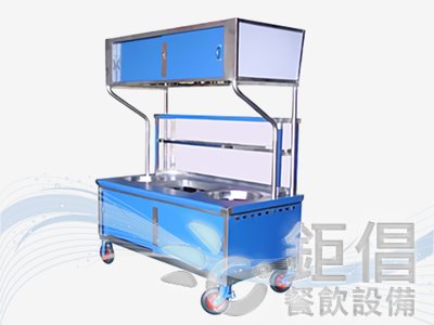 參招牌攤車(附玻璃上架)/客製化攤車